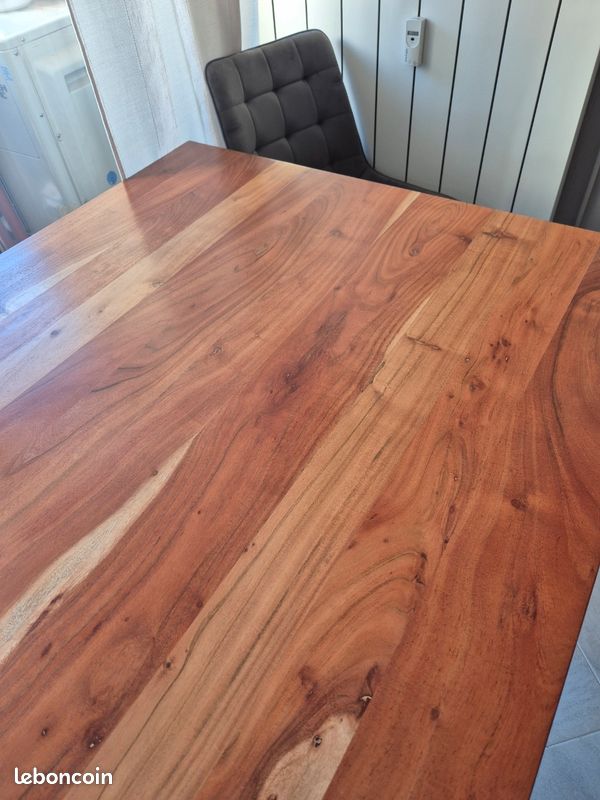 Table a manger en bois d acacia (image 7)