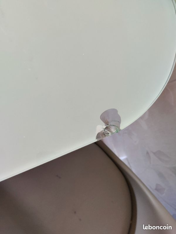 Table de salle à manger 6 personnes en verre trempé (image 5)