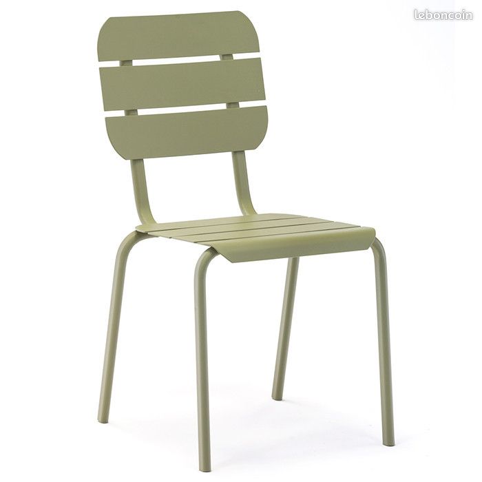 Chaise de jardin empilable aluminium - Alicante - L.55 x l.42 x H.85 cm (image 1)