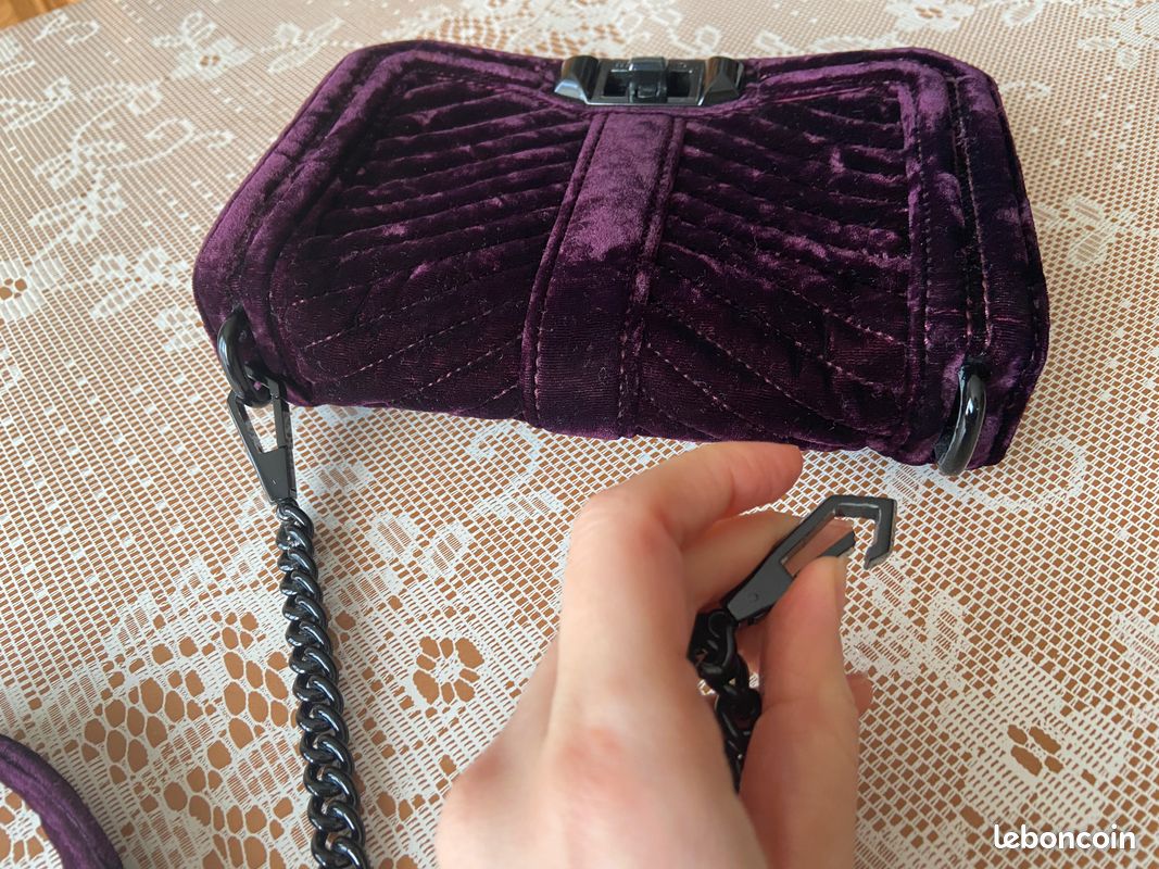 Sac bandoulière Rebecca Minkoff en velours (image 4)