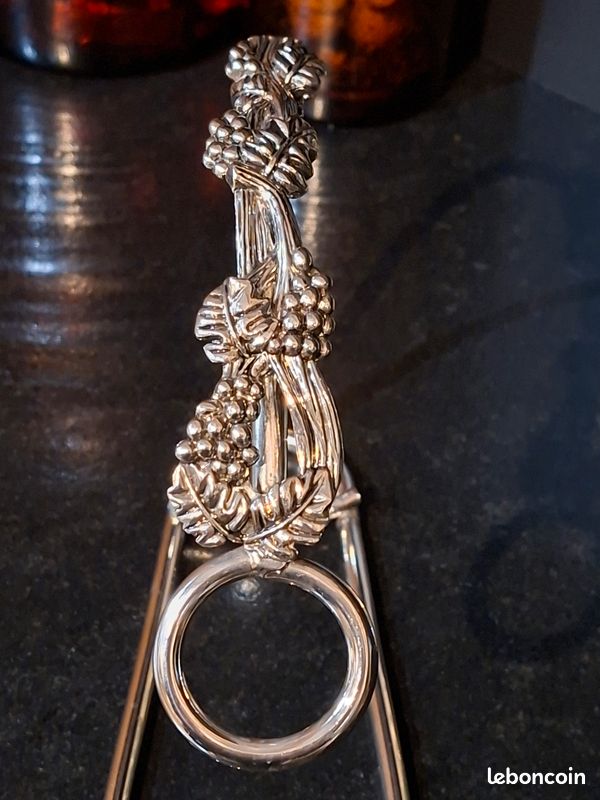 Porte-bouteille à champagne Pingouin en argent sterling Fratelli Lisi