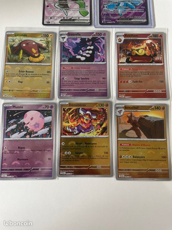 Lot cartes Pokémon noir et blanc WHT blk NM fr fa et pokeball (image 4)