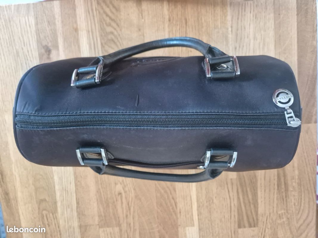 Sac De Voyage CHABRAND Noir - Toile Et Cuir Synthétique - 37 Cm - Neuf Avec étiquettes