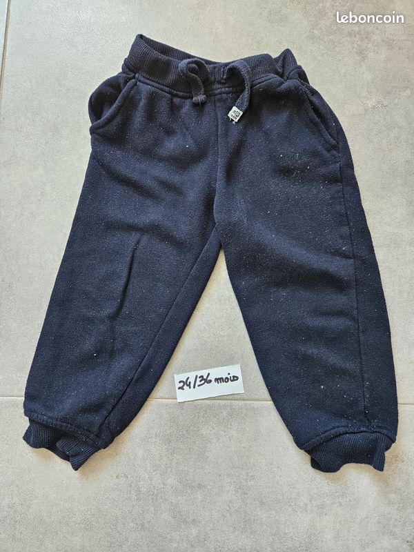 Jogging Pantalon 24 Mois Pantalon Jogging Bleu Bébé Garçon 24/36