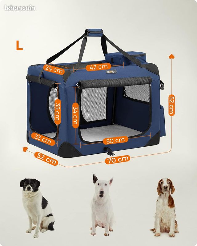 Fean drea Sac Transport Chat Chien, Caisse Pliable Animaux de