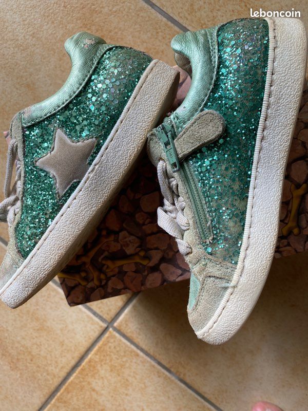 Baskets à paillettes vertes (image 3)