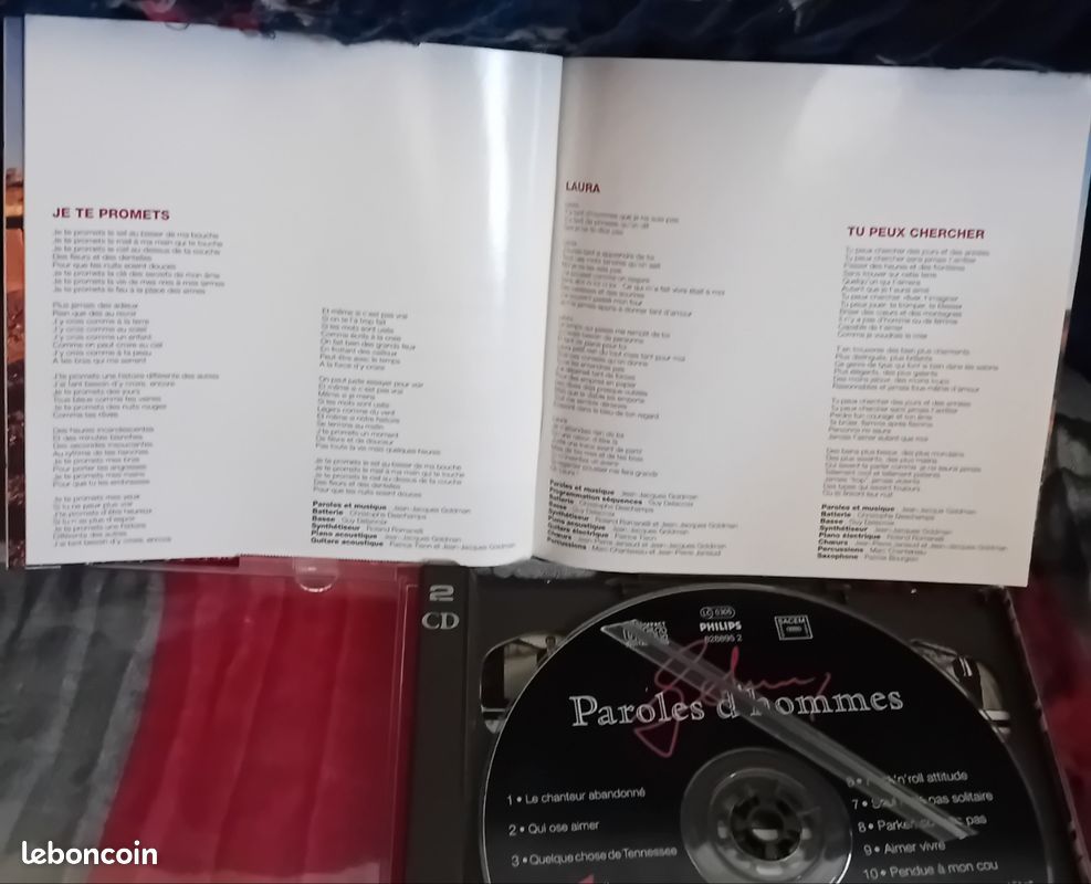 Double album cd Johnny Hallyday " Paroles d'hommes " (image 15)