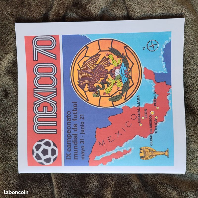 Original Panini Complet 1970 Fifa Coupe Du Monde Mexique - FR
