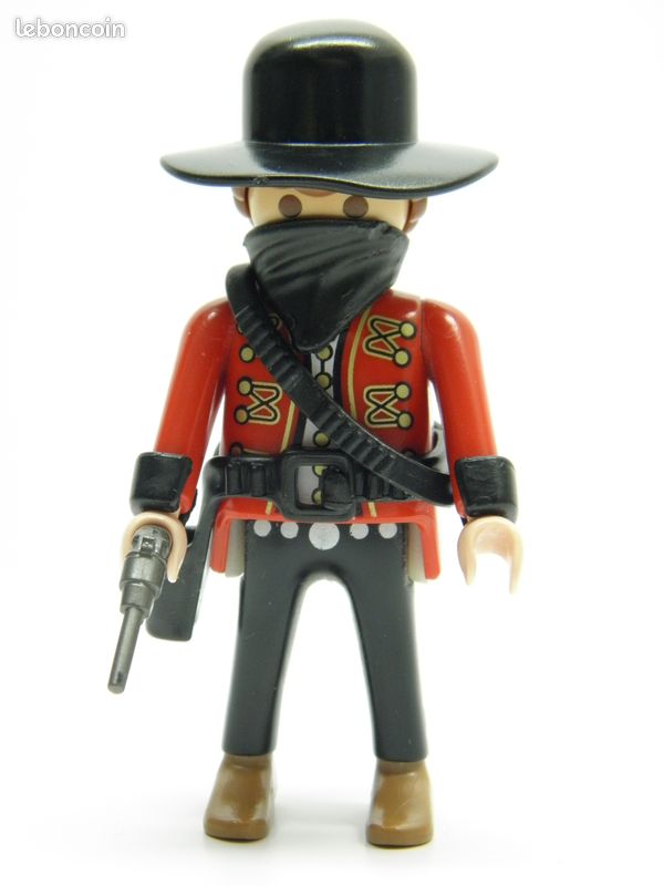 Figurines Playmobil Western - Cowboy, Bandit, Chercheur D’or, Trappeur, Lot D’occasion