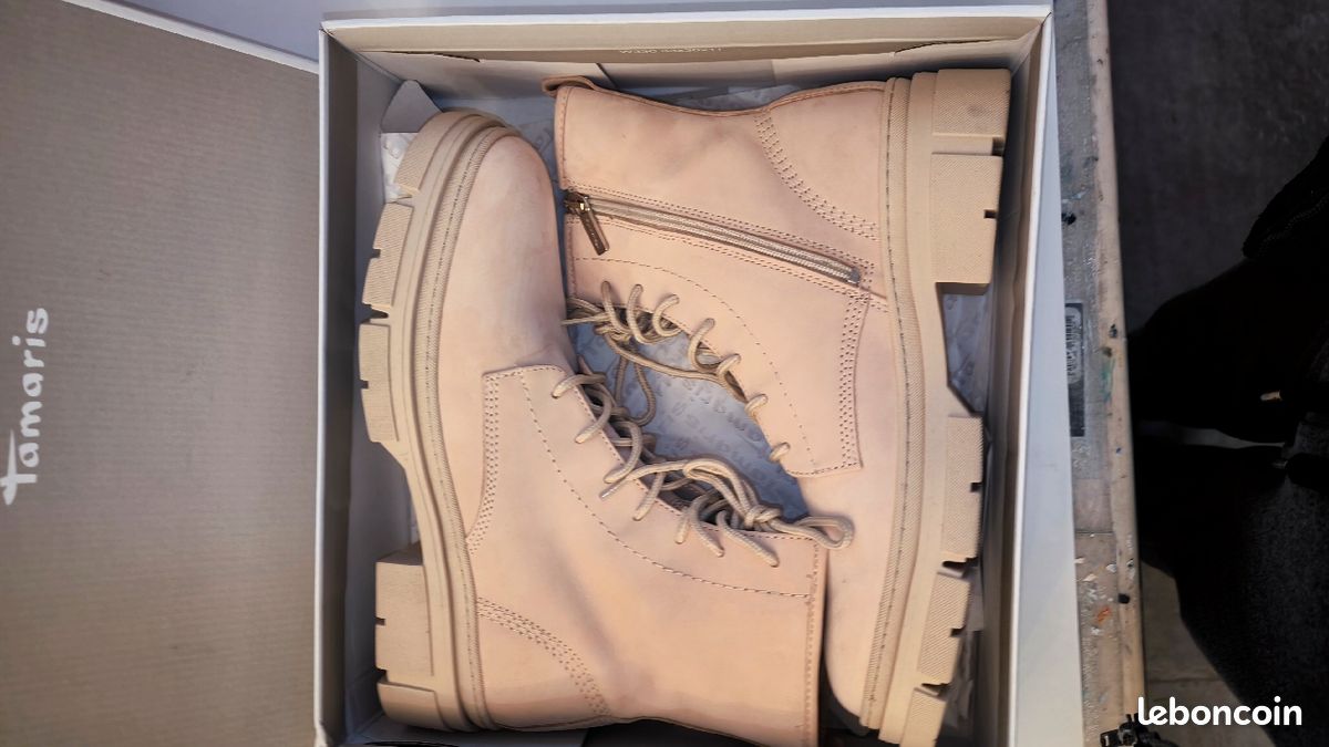 Bottines femme TOUT CUIR Tamaris NEUVES (image 1)