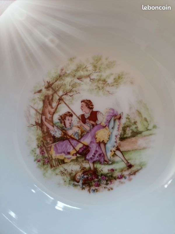 Lot de 8 petites assiettes - porcelaine allemande (image 5)