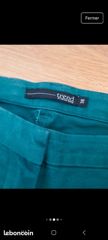 Pantalon vert Trend (image 4)