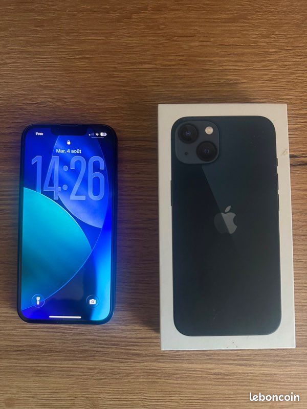 IPhone 13 + coque + chargeur + boite (image 2)