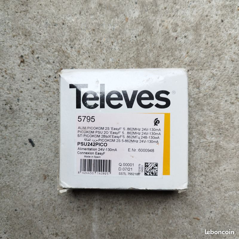 Alimentation Televes 5795 PSU242PICO – 24V 130mA EasyF (image 2)