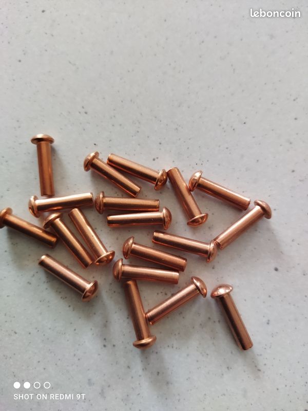 Rivets Cuivre Ø 4mm x 16 mm (image 1)