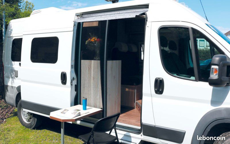 Moustiquaire Pour Porte Latérale BKICKI - Compatible Ram Promaster, Peugeot Boxer, Fiat Ducato Noir