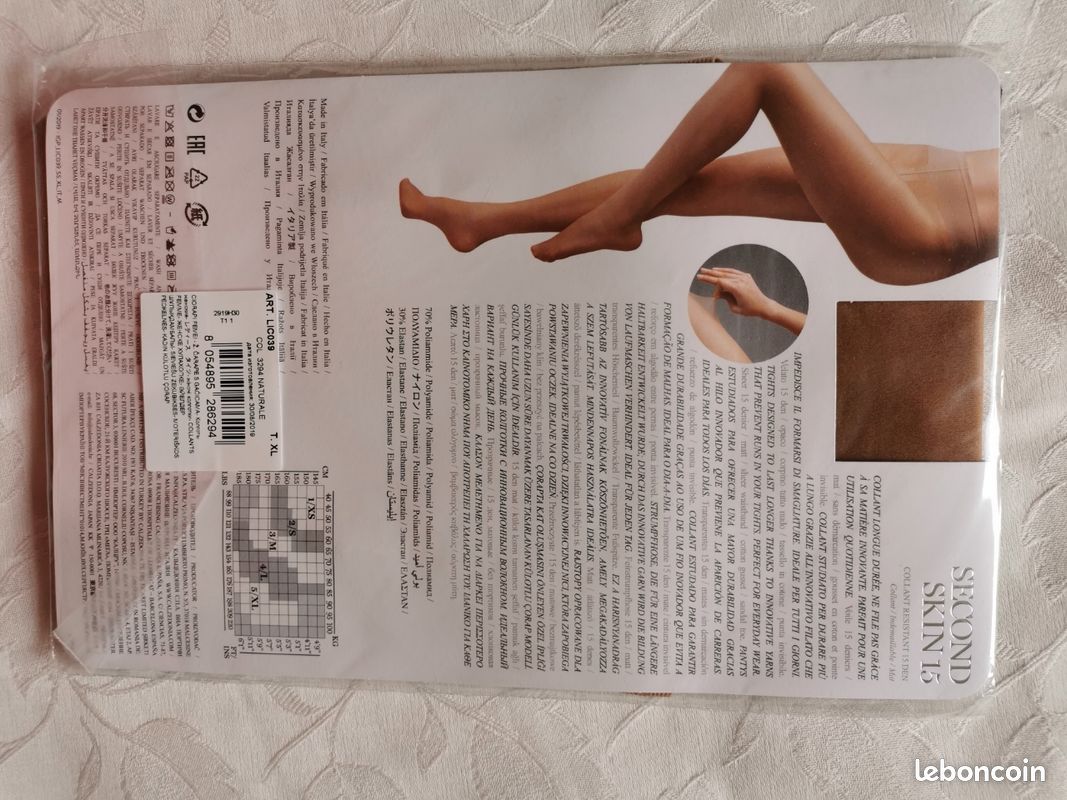 Collant neuf Calzedonia Made in Italy taille XL couleur naturelle