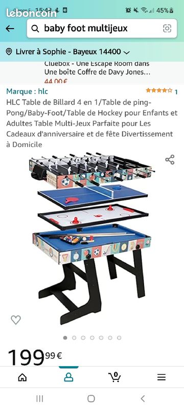 Baby foot multijeux (image 1)
