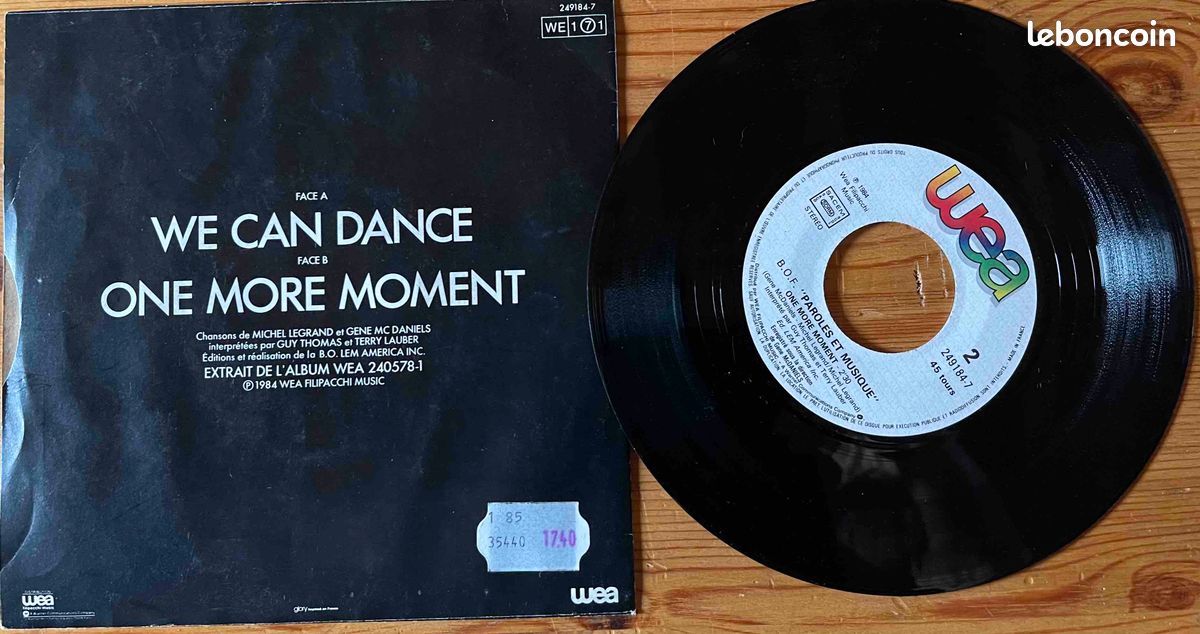 ♥🎼🇫🇷-45T-Vinyl * Paroles et musique B.O. Du film We Can Dance © (image 3)