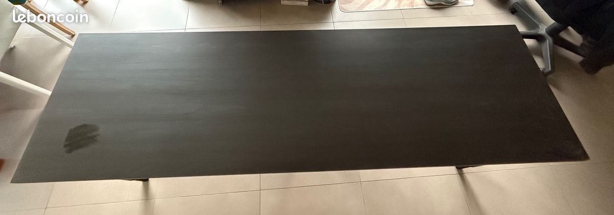 Bureau Ikea : plateau LAGKAPTEN 2x0,6 m + 5 pieds OLOV (image 3)
