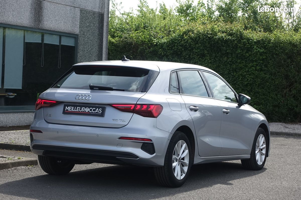 A3 Sportback 30 Tdi 116ch 2020 Virtual cockpit/Cuir sport chauffant/Gps Europe/Full LED/Park assyst/Carplay/1*Main/Garantie 12 Mois (image 7)