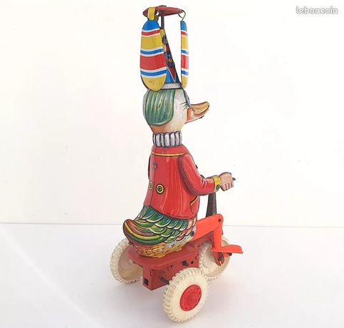 JOUET MÉCANIQUE Cirque Fete Foraine Clown Au Tambourin Max Carl Germany