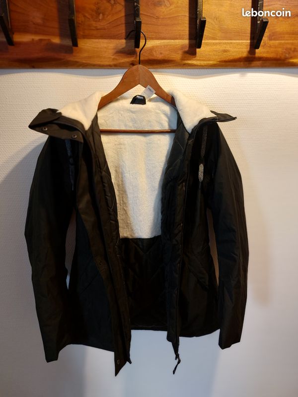 Veste decatlon noir imperméable (image 2)