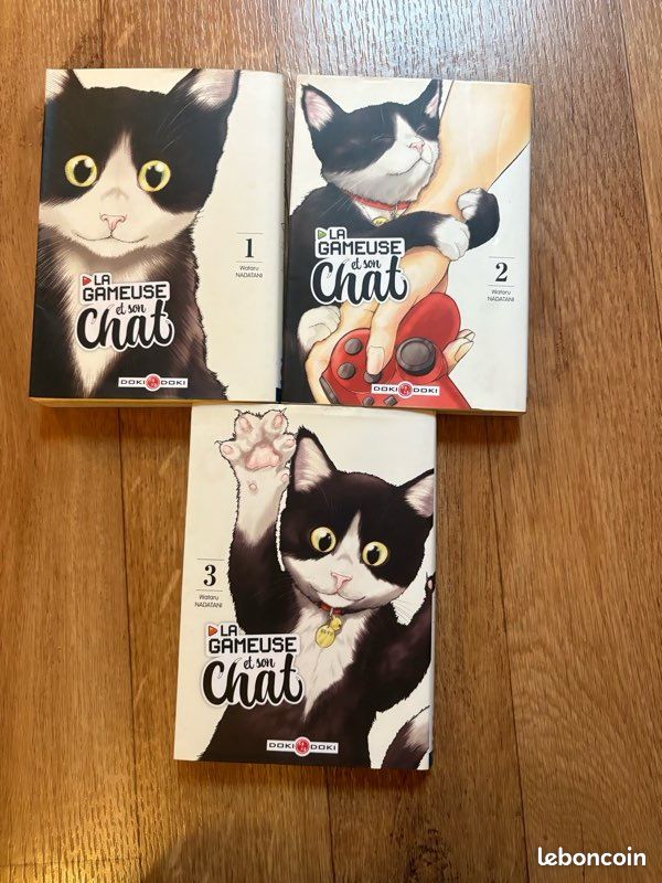 Manga La Gameuse et son chat - Tomes 1 à 3 (image 1)