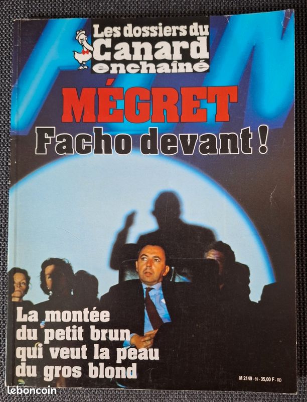 Les Dossiers du Canard Enchaîné, octobre 1998 - Mégret, facho devant (image 1)