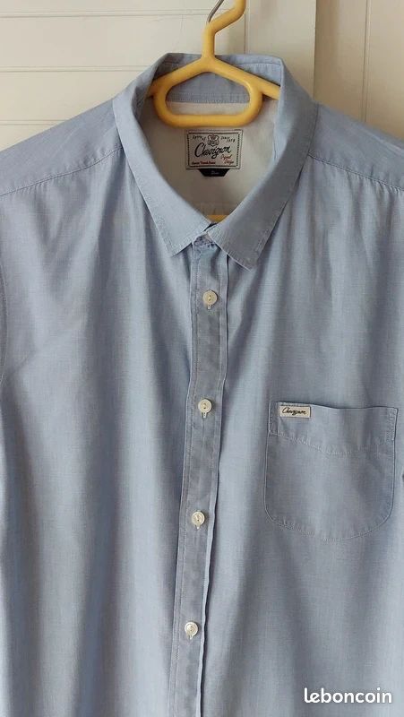Chemise vert/bleu/violet neuve taille M (3) Bande Originale étiquetée à 68€ (cm