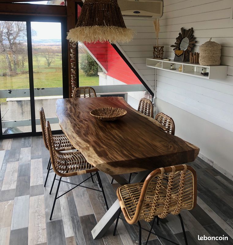 Combinaison de table Lakeside Suar en bois massif :: Oncle de table