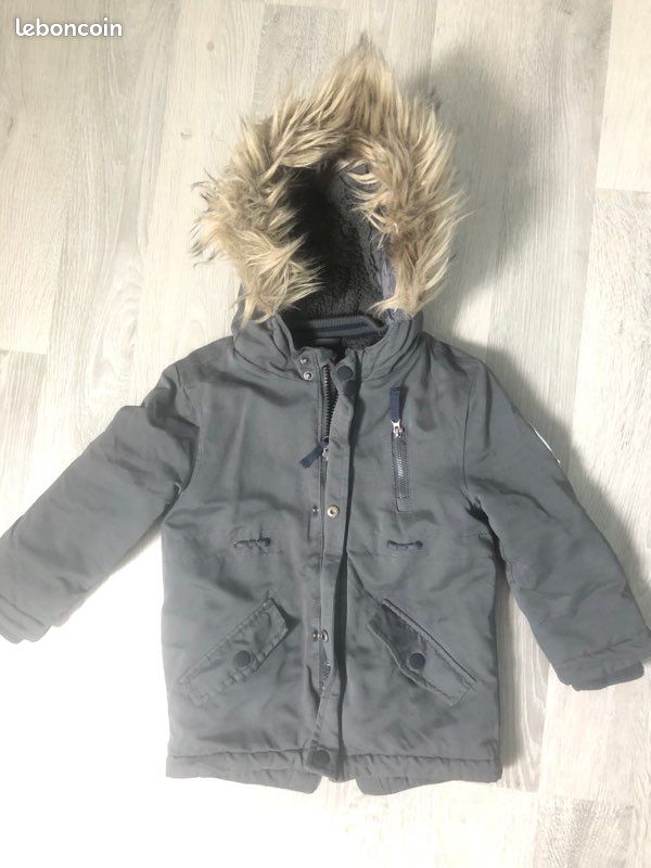 Manteau garçon gris 4 ans (image 1)