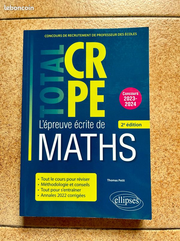 CRPE Maths - épreuve écrite (image 1)