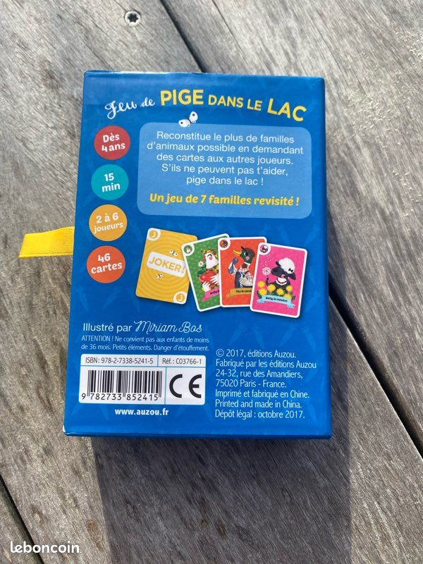 Jeu de cartes - Pige dans le lac - Auzou (image 2)