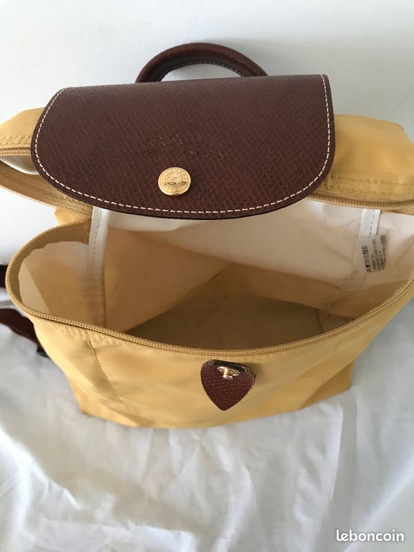 Sac à dos Longchamp – Jaune moutarde et bordeaux (image 3)