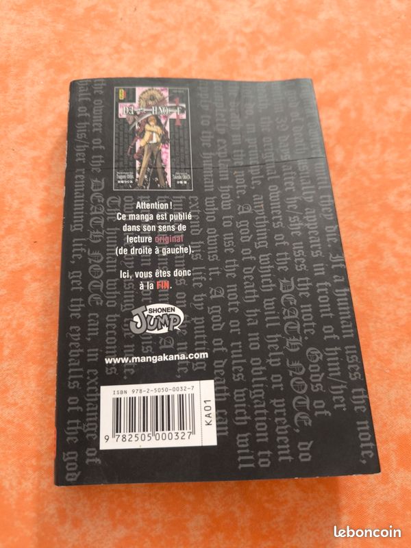 Tome 1 death note manga (image 2)