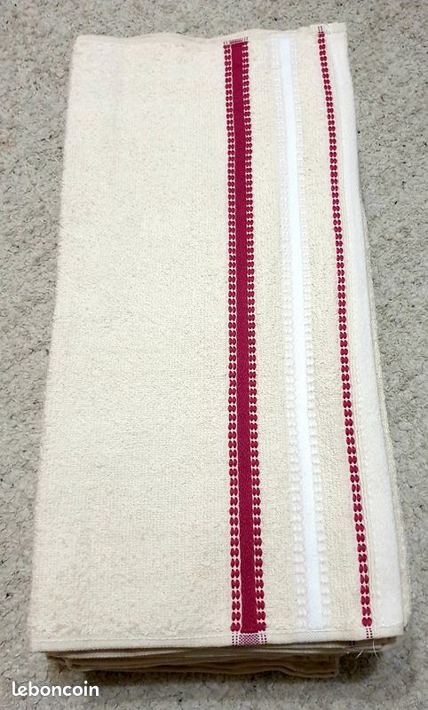 Lot de 6 serviettes 100% coton - Neuves (image 7)