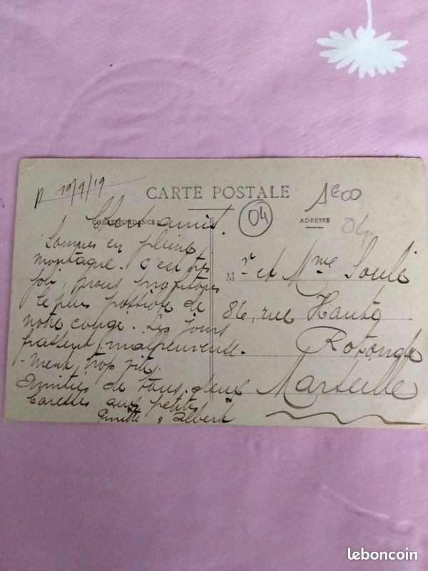 Carte postale ancienne département 04( castellane (image 5)