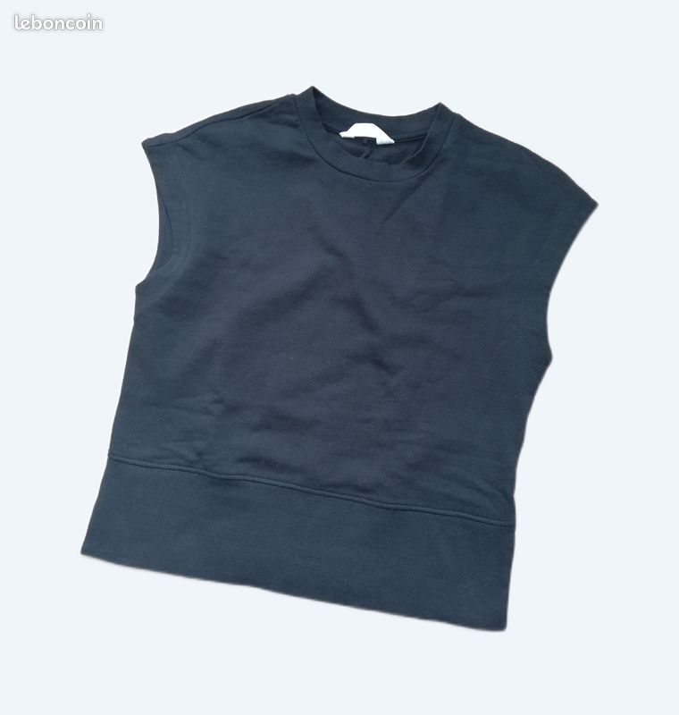 Pull sans manche col rond noir primark taille xs femme Vêtements