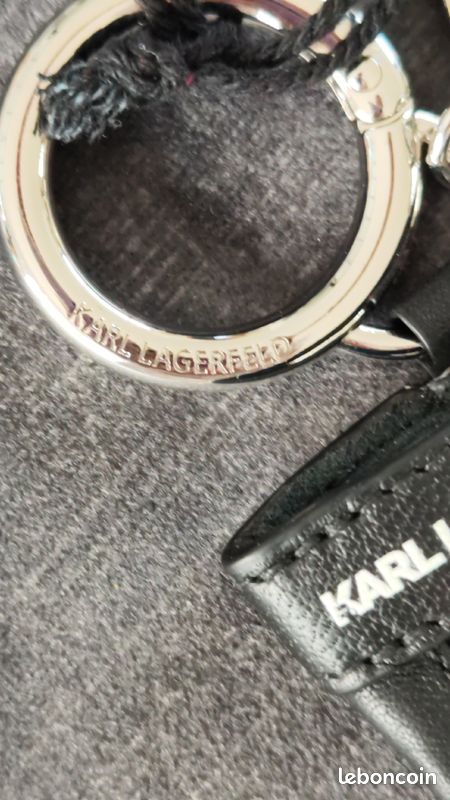 Porte-clés Breloque Karl Lagerfeld Noir - Charm Pour Sac à Main - Neuf Sans étiquette