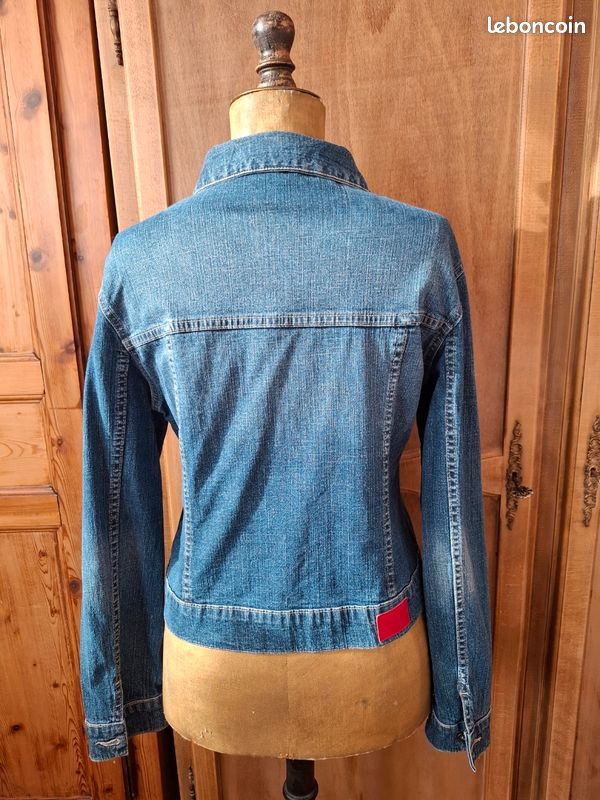 Veste En Jean Femme Saint James Bleu, Taille 42 FR - Occasion En Très Bon état