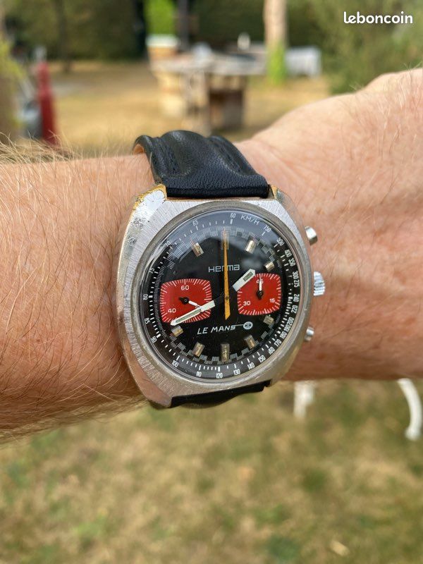 Chronographe mécanique vintage HERMA LE MANS (image 15)