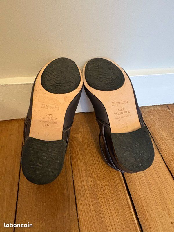 Bottines Repetto cuir gris foncé Chaussures