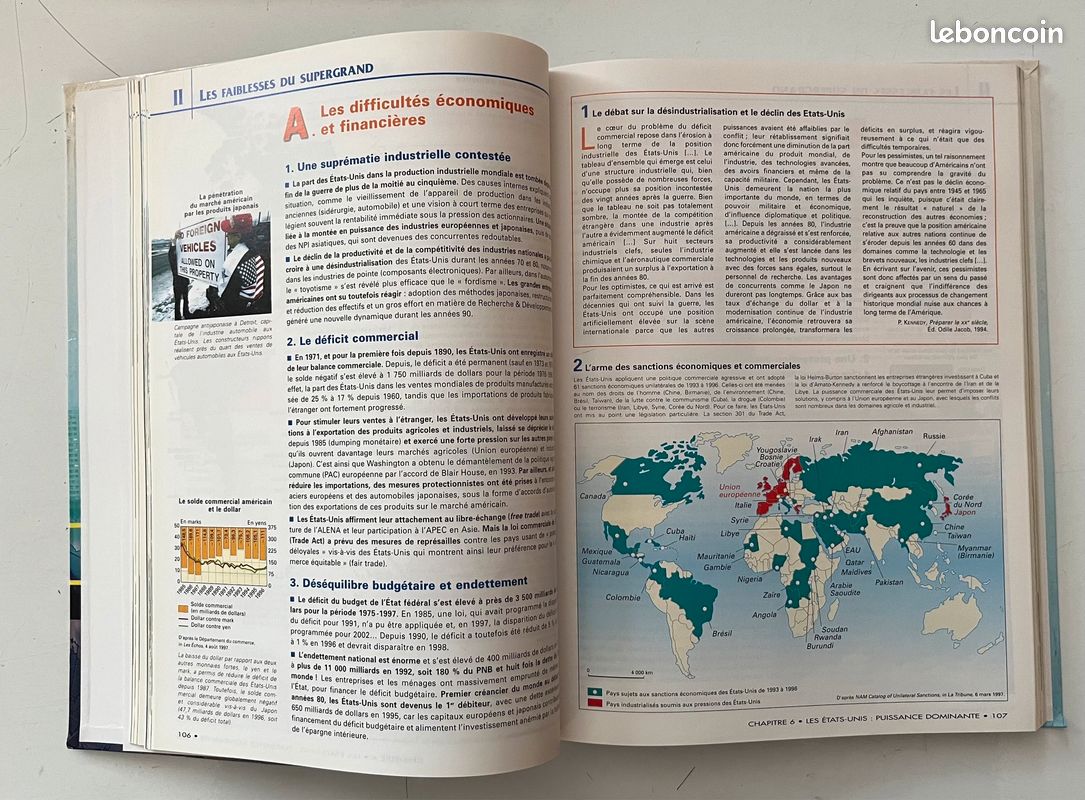 Livre géographie terminale L, S, ES L’espace mondial 1998 (image 6)