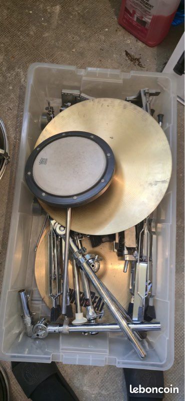 Batterie acoustique complète powerbeat – noire – avec cymbales & hardware (image 7)
