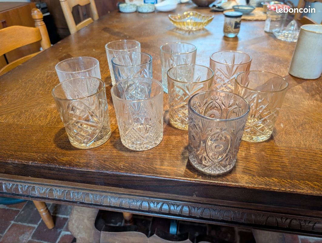 Lot 10 verres motifs (image 4)