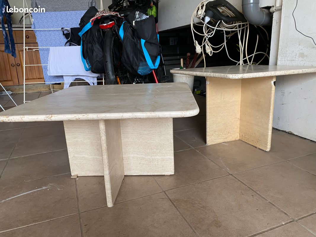 AV deux tables basses en marbre (image 3)