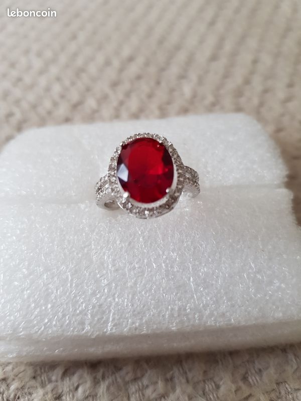 Bague en argent rhodie 925 (image 5)