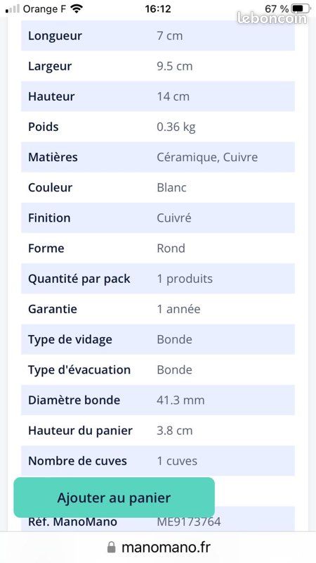 Bonde fond neuve, toute la description se trouve dans les photos (image 4)