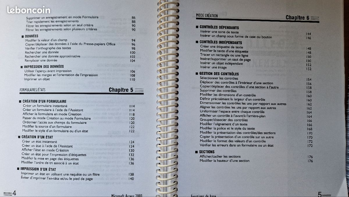 Livre formation Access 2003 fonctions de base (image 3)